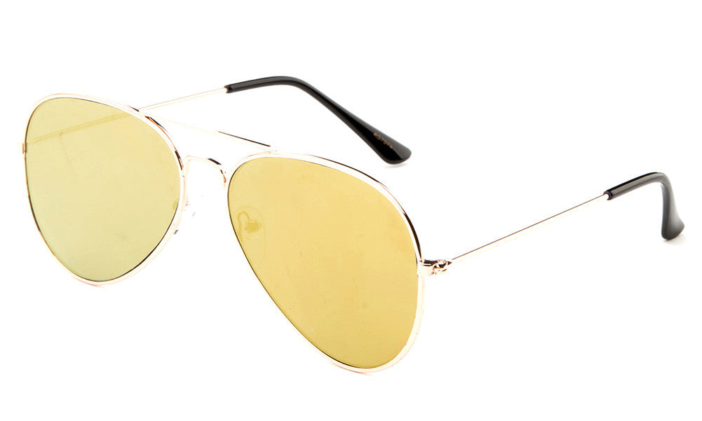 Amazon.com: Berikin Classic Aviator Style Sunglasses For Men Women 100%  UV400 Protection 62mm Green Glass Lenses Gold Metal Frame … : Everything  Else