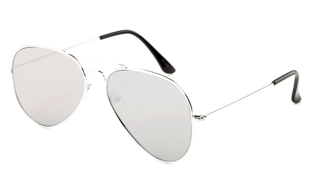 Metal Frame Pilot Mirror Sunglasses