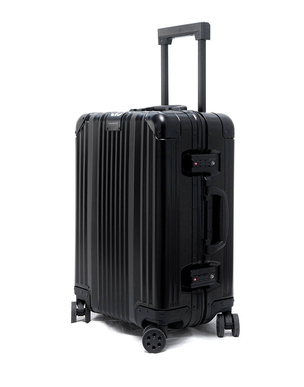 BRAND NEW -Limited edition Rimowa X Supreme 55 suitcase in black aluminium  at 1stDibs